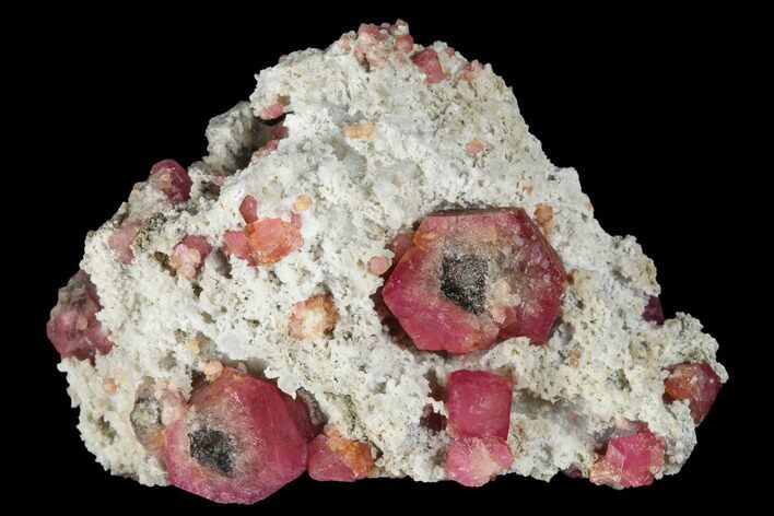 Raspberry Garnets (Rosolite) in Matrix - Mexico #175251